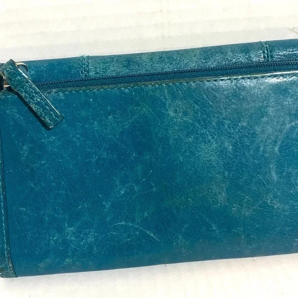 Coach vintage blue leather wallet
